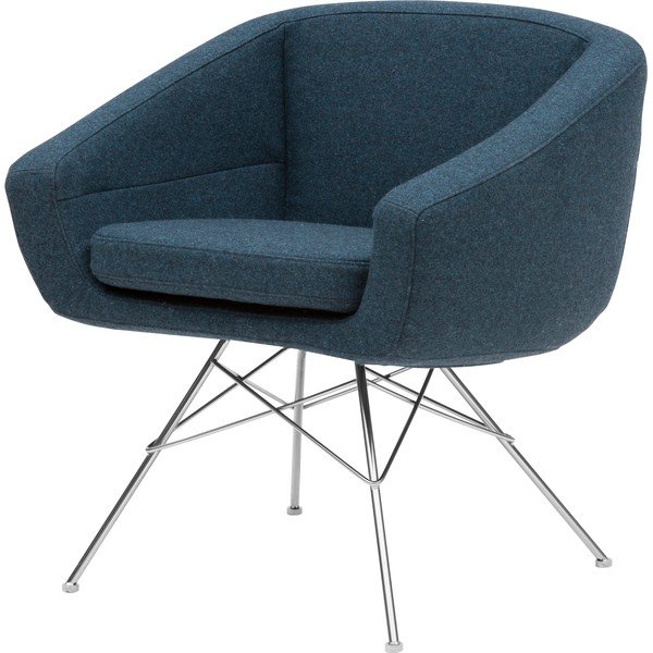 Temno modri fotelj Softline Aiko-image-2