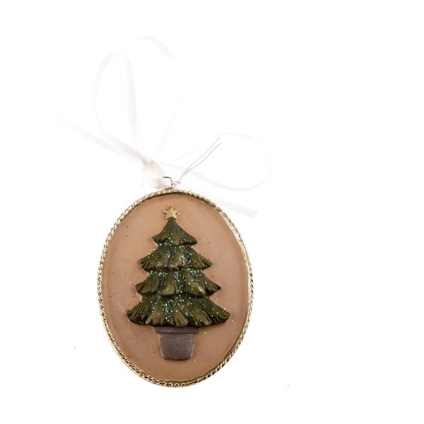 Viseči okrasek z motivom božičnega drevesa Dakls, dolžina 5,5 cm