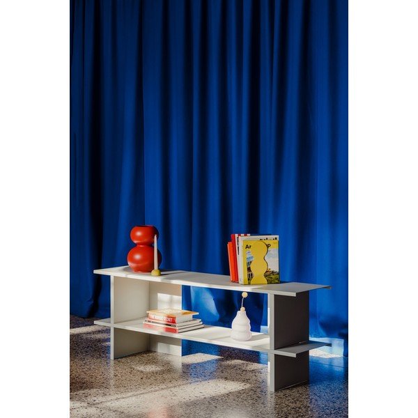 Svetlo siv kovinski regal 160x57x37 cm Hes – noo.ma-image-4