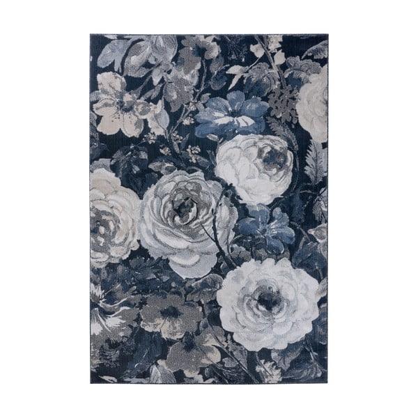 Temno modra preproga Mint Rugs Peony, 80 x 150 cm