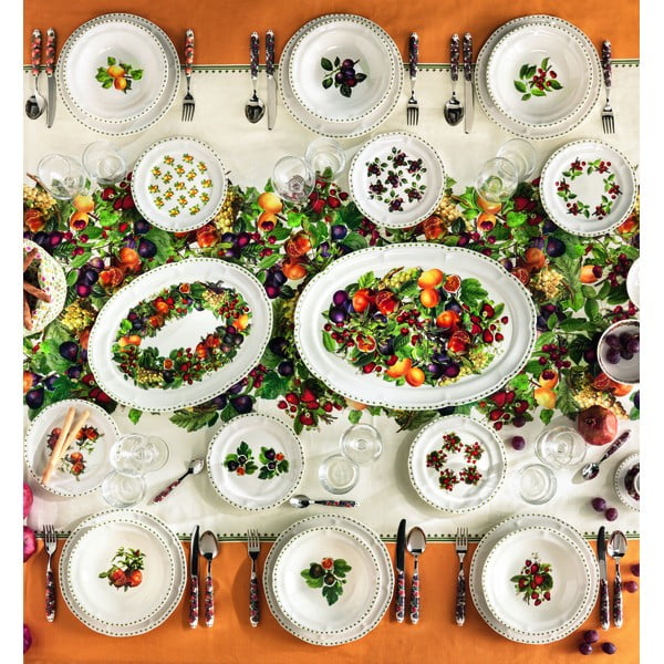 18-delni komplet porcelanastih krožnikov Brandani Le Primizie-image-1