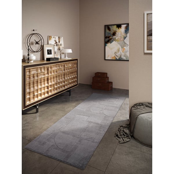 Siv ročno tkan volnen tekač 80x250 cm Alexis – Villeroy&Boch-image-1