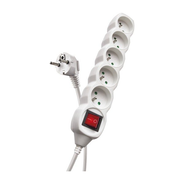 Bel podaljšek s 5 vtičnicami in stikalom EMOS, 5 m-image-1