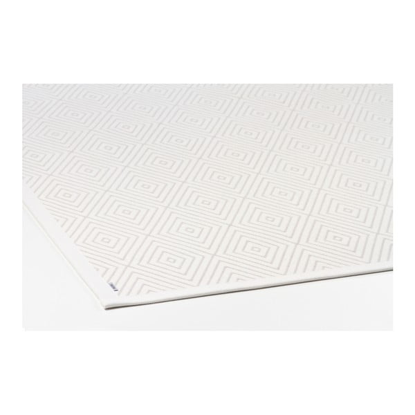 Bela obojestranska preproga z vzorci Narma Kalana, 140 x 200 cm-image-1