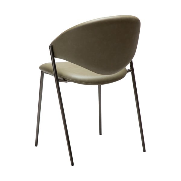 Kaki zelen jedilni stol iz umetnega usnja Zone – DAN-FORM Denmark-image-3