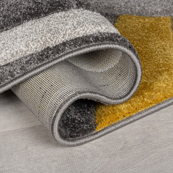 Oker rumen/siv tekač 60x230 cm Elude Orb – Flair Rugs-image-2