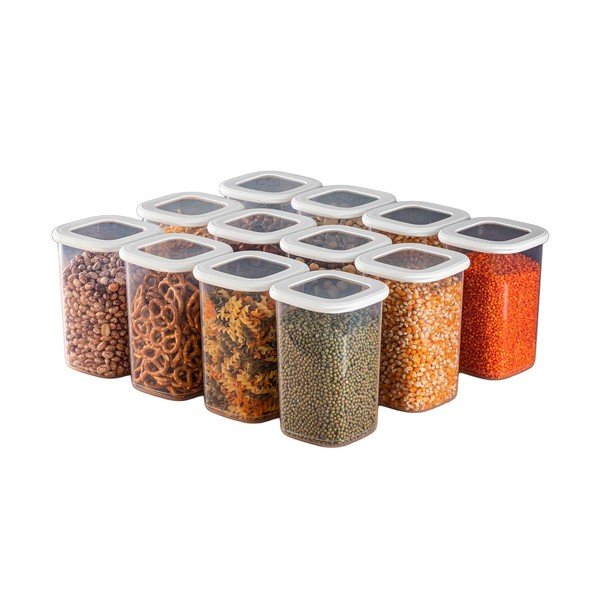 Posode za shranjevanje v kompletu 12 ks živil Fresco – Hermia