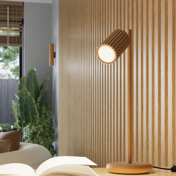 Stenska svetilka v zlati barvi Gleam – Sollux-image-4