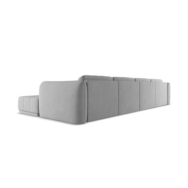 Svetlo siva kotna sedežna garnitura Hoku – Makamii-image-3