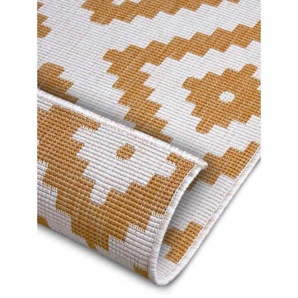 Oker/bela zunanja preproga 120x170 cm Malta – NORTHRUGS-image-2