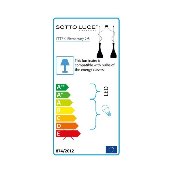 Bela viseča svetilka z 2 odtenkoma Sotto Luce ITTEKI-image-4