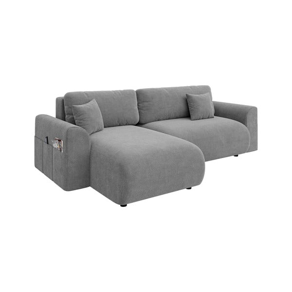 Siva raztegljiva kotna sedežna garnitura (s kotom po izbiri) Lorine – Ropez-image-3