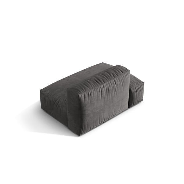 Siv žameten modul za sedežno garnituro (levi kot) Martina – Micadoni -image-2