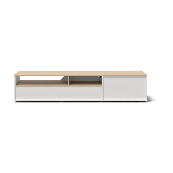 Bela TV omarica v hrastovem dekorju 180x38 cm Verone - TemaHome-image-4