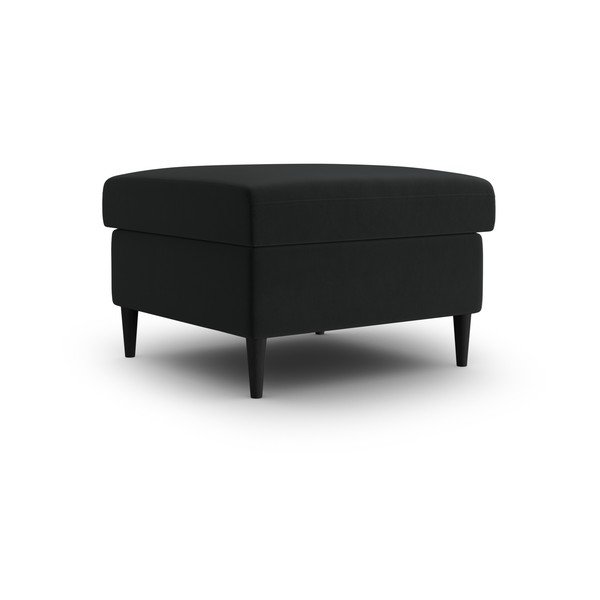 Črn žameten tabure Kyoto – Cosmopolitan Design-image-1