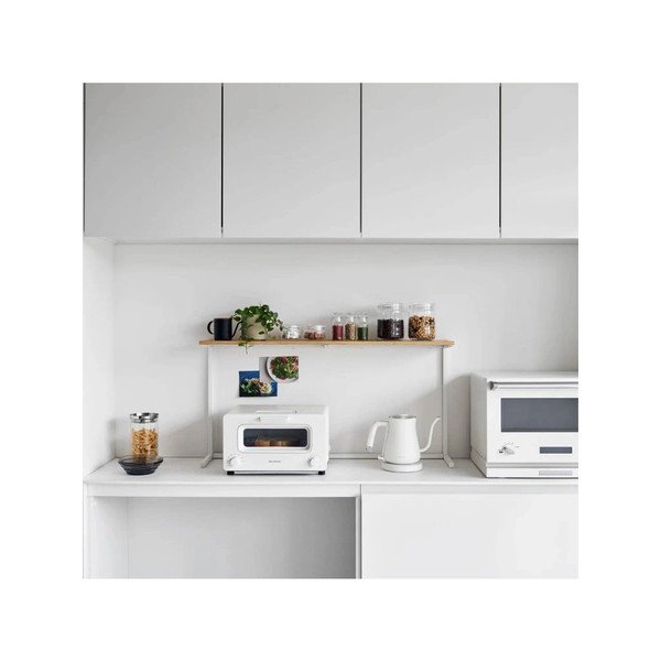 Bela/naravna lesena dodatna kuhinjska polica 28,5x8,5 cm Tower – YAMAZAKI-image-4