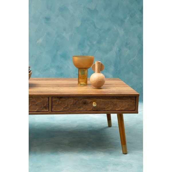 Klubska mizica v temni naravni barvi 59x110 cm Frida – Premier Housewares-image-3
