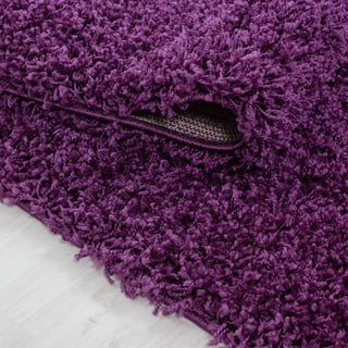 Temno vijolična okrogla preproga ø 200 cm Life – Ayyildiz Carpets