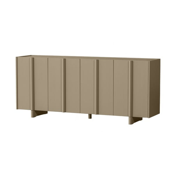 Bež nizka komoda iz masivnega bora 200x85 cm Basu – WOOOD-image-3