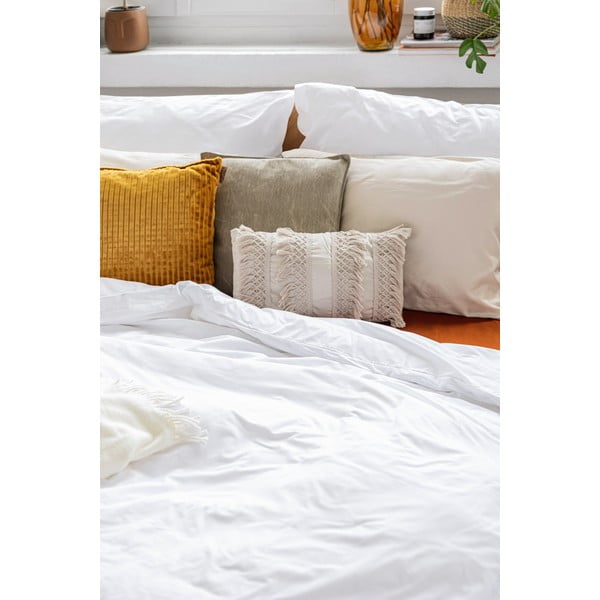Bela bombažna posteljnina za zakonsko posteljo Bonami Selection, 160 x 200 cm-image-3