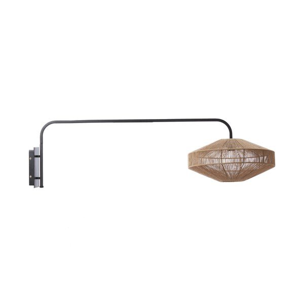 Kovinska stenska svetilka z vtikačem v naravni barvi ø 43 cm Lyra – Light & Living