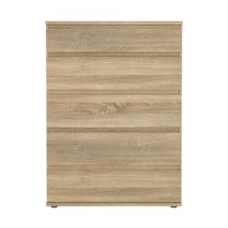 Visoka komoda v hrastovem dekorju v naravni barvi 77x107 cm Nova – Tvilum
