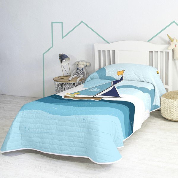 Bombažno otroško posteljno pregrinjalo 260x180 cm Navigateur - Mr. Fox-image-1