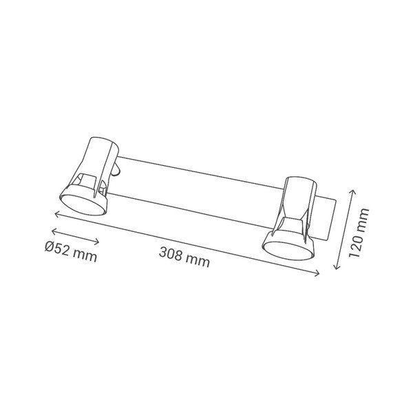 Stenska svetilka z 2 lučmi SULION Kody-image-2