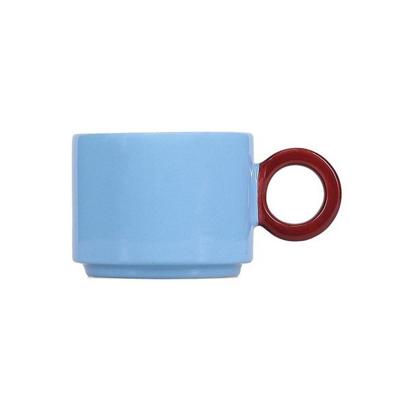 Svetlo modra skodelica iz kamenine 280 ml Lou – ONA