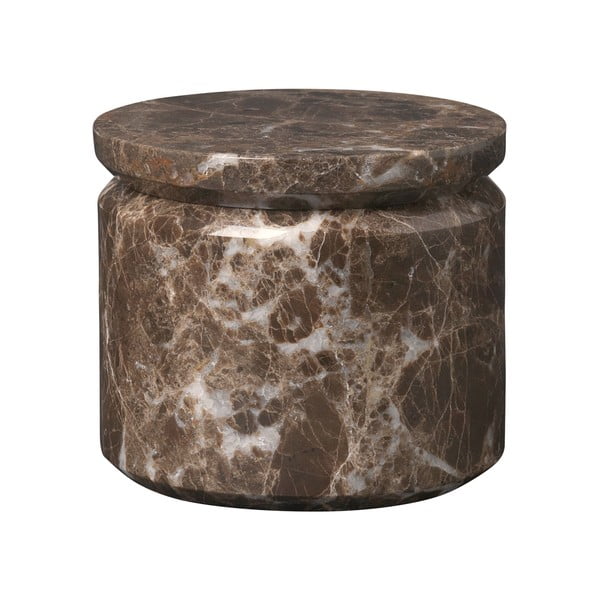Rjava posoda za shranjevanje iz marmorja Blomus Marble, ø 9 cm