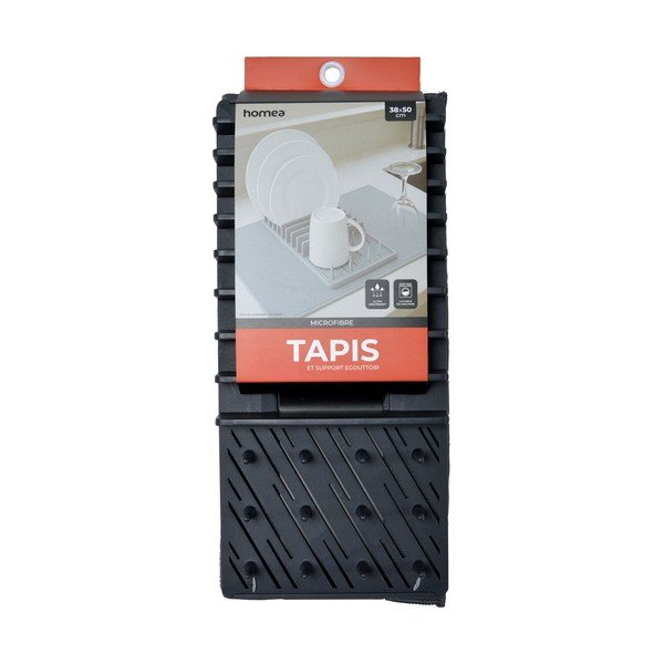 Siva plastična odcejalna podloga 50x38 cm – Homéa-image-2