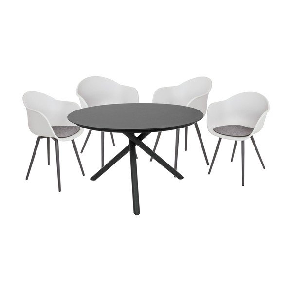 Siv plastičen vrtni stol Zara – Garden Pleasure-image-2