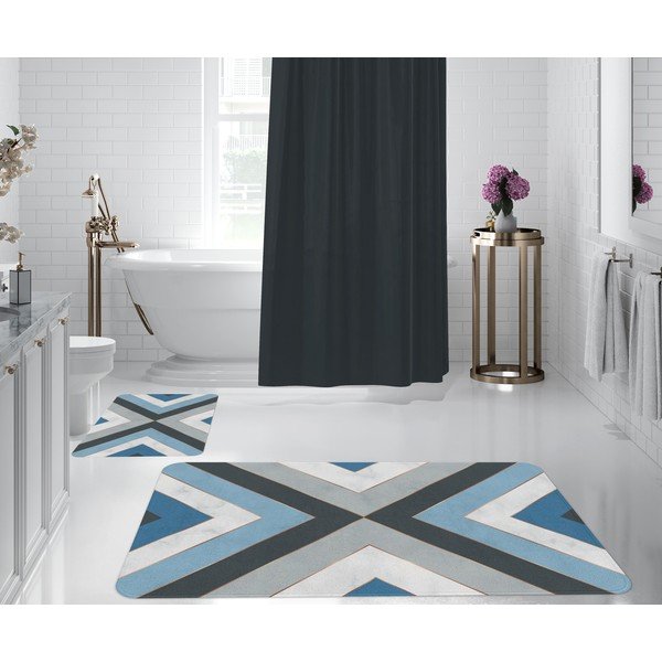 Modre kopalniške preproge v kompletu 2 ks 60x90 cm – Oyo Concept-image-1