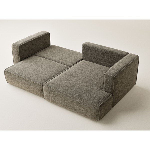 Rjava raztegljiva/s prostorom za shranjevanje kotna sedežna garnitura iz šenilje (desni kot/z ležalnikom) Velto – Maison de Rêve-image-3