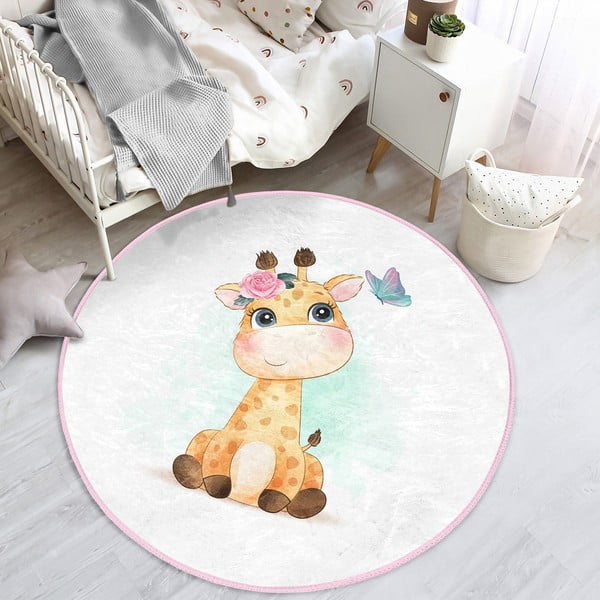 Bela otroška preproga ø 100 cm Comfort – Mila Home-image-3