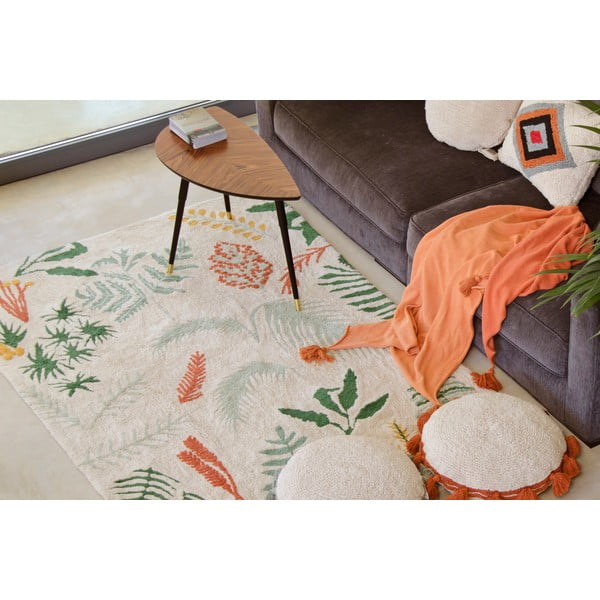 Pralna ročno tkana bombažna otroška preproga 140x200 cm Botanic Plants – Lorena Canals-image-1