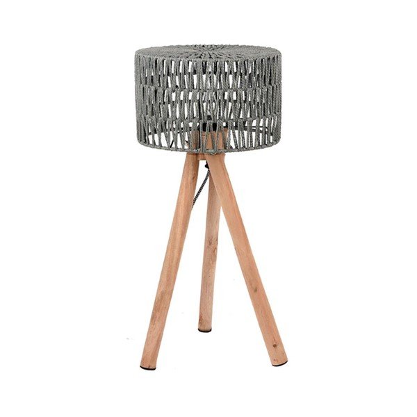Namizna svetilka iz sivega mangovega lesa LABEL51 Stripe-image-1