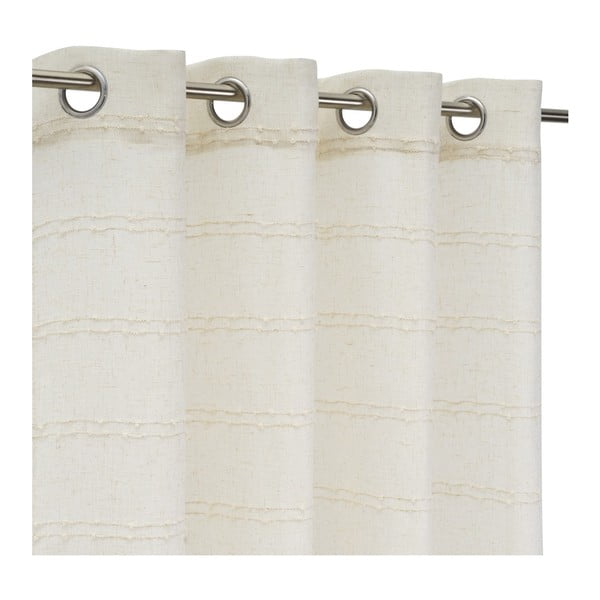 Bež zavesa iz mešanice lana 140x260 cm Nodes – Casa Selección-image-2