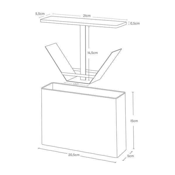 Kovinski kuhinjski organizator Tosca - YAMAZAKI-image-4