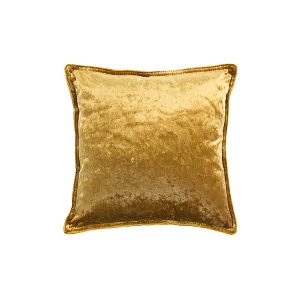 Blazina v zlati barvi White Label Tess, 45 x 45 cm
