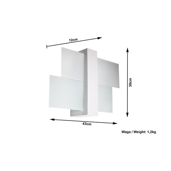 Bela stenska svetilka Sollux Leda-image-2