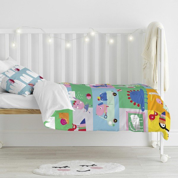Otroška bombažna posteljnina Moshi Moshi Patchwork, 100 x 120 cm-image-1
