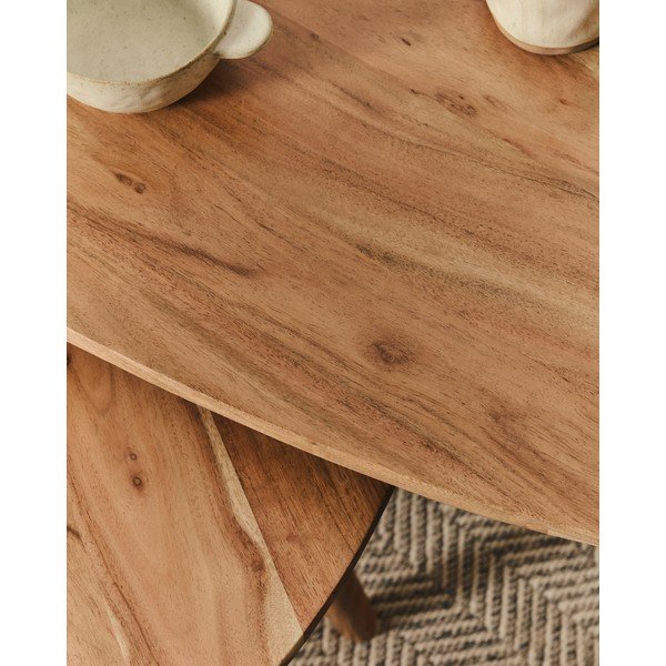 Stranski mizici v kompletu 2 ks iz masivne akacije 60x61 cm Duvani – Kave Home-image-2