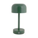 Zelena LED namizna svetilka s kovinskim senčilom (višina 24,5 cm) James – Leitmotiv