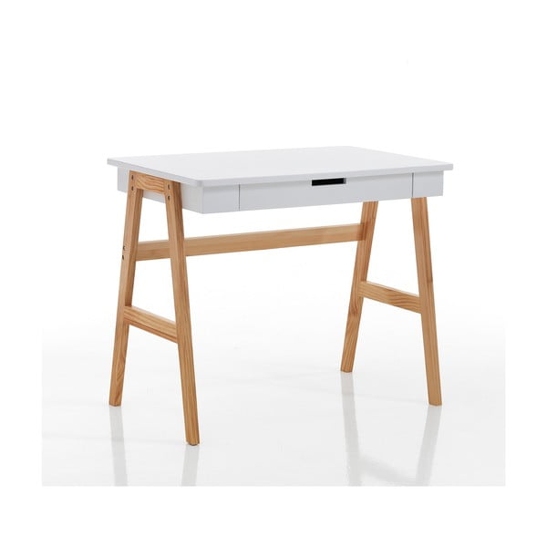 Pisalna miza z belo mizno ploščo 55x90 cm Karro – Tomasucci