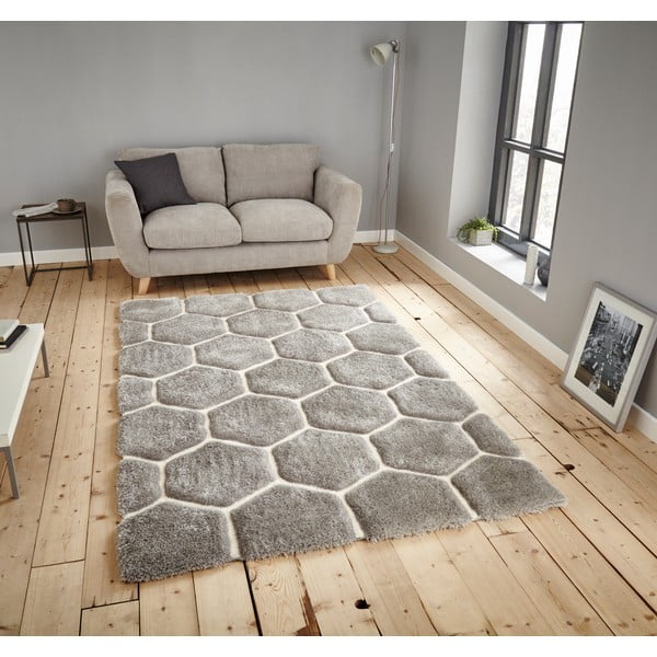 Belo-siva preproga Think Rugs Noble House, 150 x 230 cm-image-1