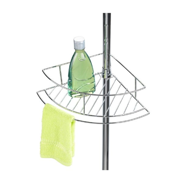 Kotna teleskopska kopalniška polica iz nerjavečega jekla v sijajno srebrni barvi Dolcedo – Wenko-image-3