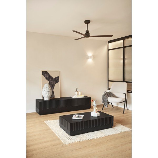 Črna mizica z 2 predaloma Teulat Doric-image-1