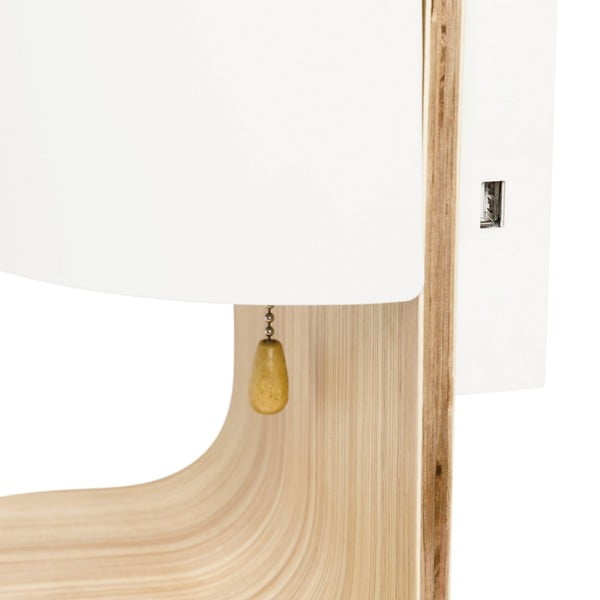 Stenska svetilka z 2 priključkoma USB SULION Robert-image-1