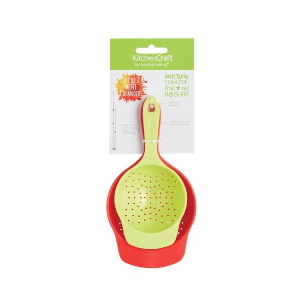 Komplet 2 mini cedilnikov Kitchen Craft Healthy Eating-image-1